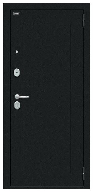 Входные дверь bravo Флэш Букле черное/Wenge Veralinga BRAVO