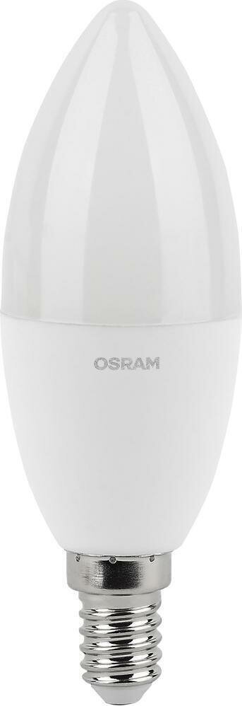 Светодиодная лампа OSRAM LED Value B40 7.5W эквивалент 75W 3000K 800Лм E14 свеча