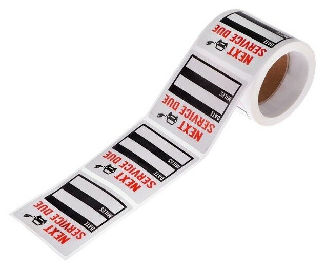 фото Наклейка для планового сервисного интервала, рулон 150 шт