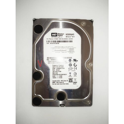 Жесткий диск Western Digital 500Gb 35 SATA 564500₽