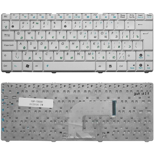 Клавиатура для ноутбука Asus Eee PC 1101 1101HA N10 N10E N10J белая 1400₽