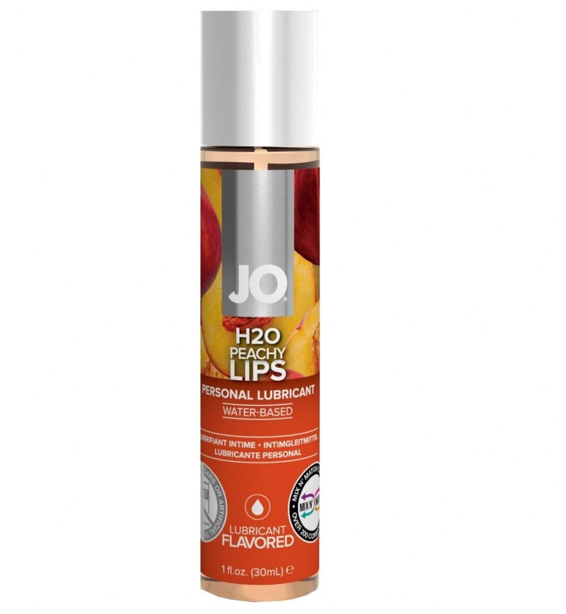 Вкусовой лубрикант на водной основе Peachy Lips (персик) 30 мл