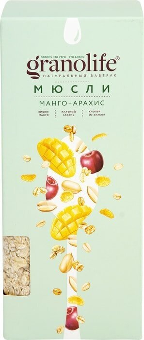 Мюсли Granolife Манго-арахис 400г