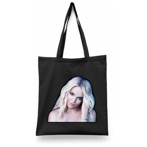 фото Сумка-шоппер унисекс каждому своё "бритни спирс/britney spears" черная