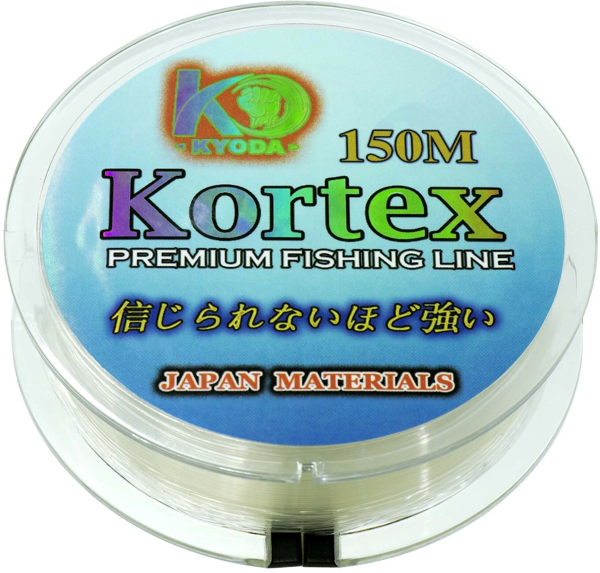 Леска рыболовная Kortex d-0,30 мм, L-150 м, прозрачная, разрывная нагрузка (6 шт/упак)