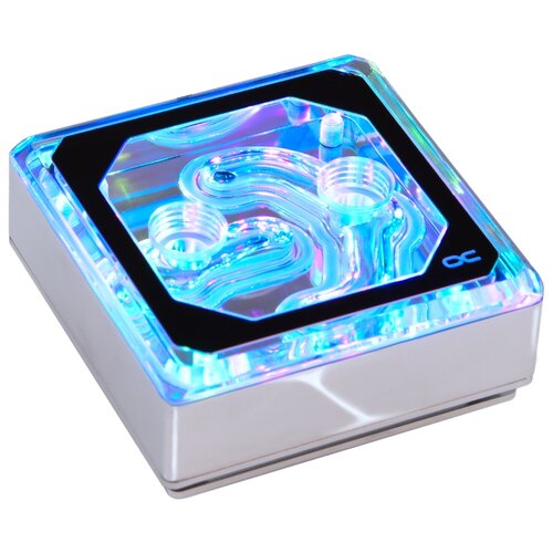 Водоблок Alphacool Eisblock XPX Aurora Edge - Acryl Chrome Digital RGB, серебристый