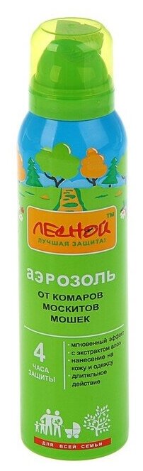 Лесной Аэрозоль репеллентный "Лесной", от комаров, москитов, мошек, 150 мл