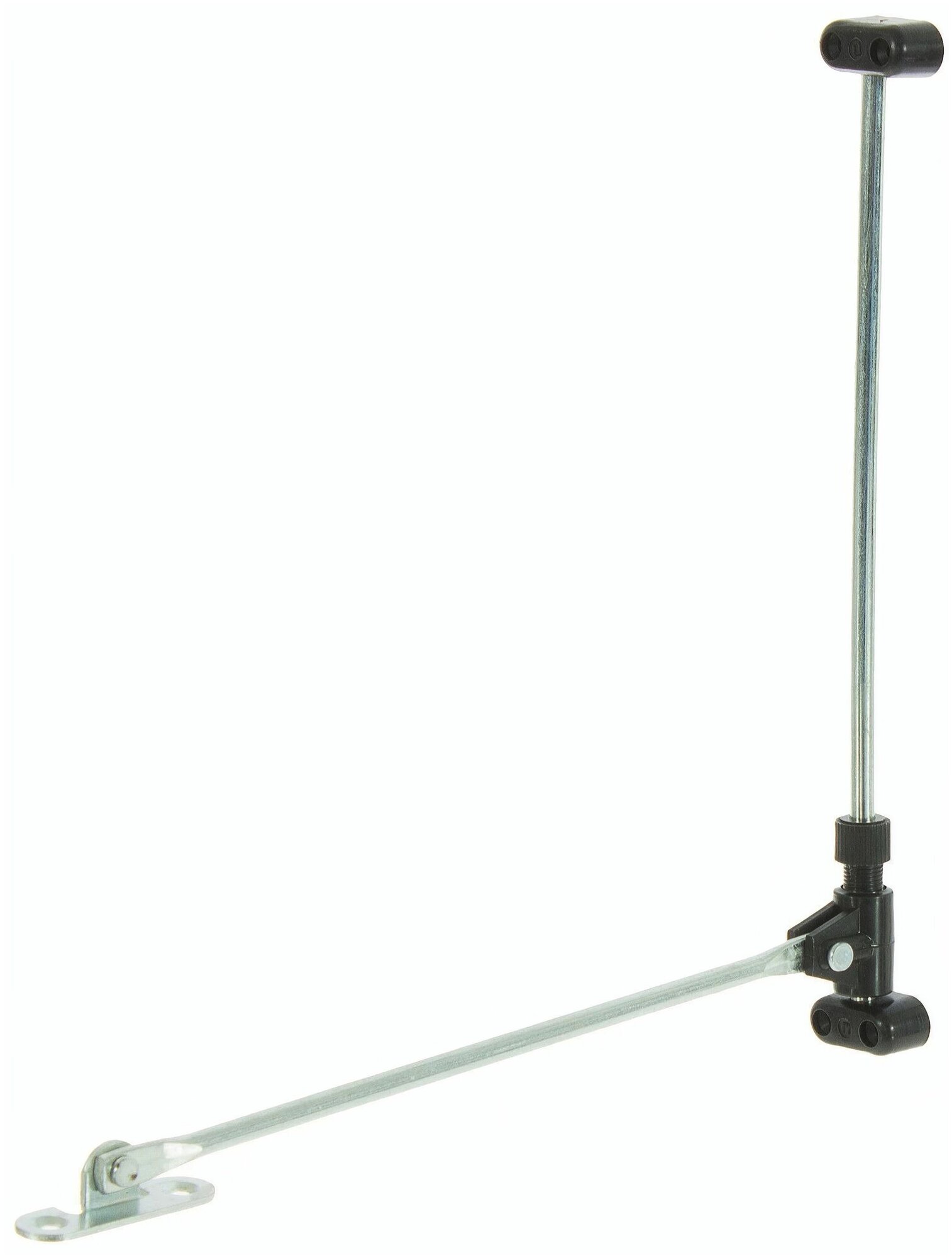 Откидной кронштейн (серии 168-00) нагрузка до 3кг, длина хода 200мм - для фиксации полок и дверец шкафчиков, секретеров и баров, сталь, самоторможение