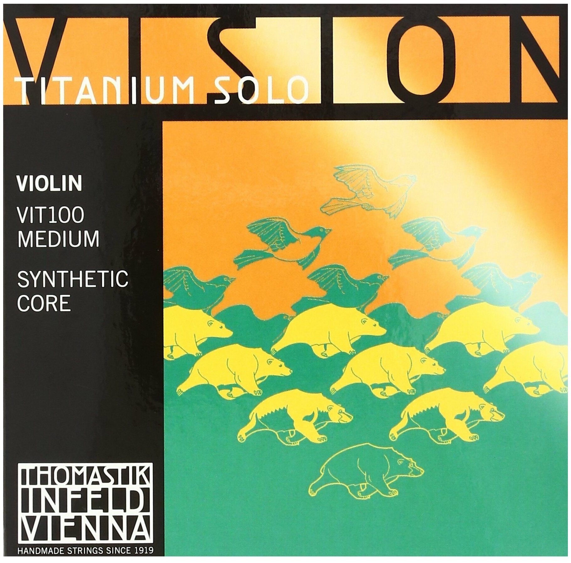 Thomastik VIT100 Vision Titanium Solo Комплект струн для скрипки размером 4/4