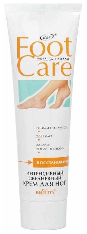Крем для ног интенсивный ежедневный Foot Care Белита 100 мл Белита СП ООО - фото №2