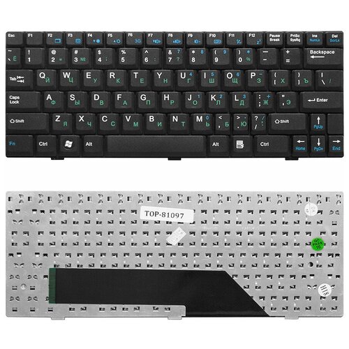 Клавиатура для ноутбука MSI Wind U90 U100 U110 Clevo M1000 DNS 0119849 pn S1N-1UUS351-SA0 V022322AS1 US V022322BS1 135000₽