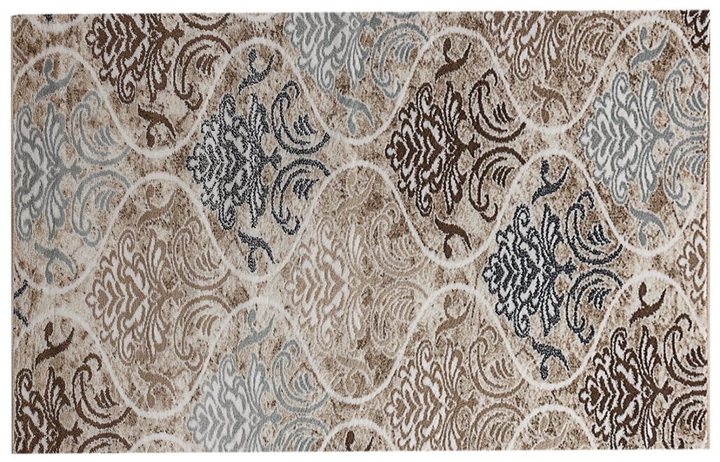 фото Ковер Merinos Valencia Deluxe d310, 0,8 x 1,5 м, хит-сет, кремово-коричневый