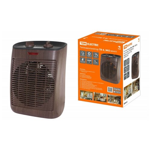Тепловентилятор ТВ-4 2000 Вт регул мощн 12002000 Вт термостат венге TDM SQ2520-1307 266300₽