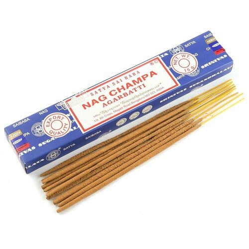 Ароматические палочки - благовония SATYA Nag Champa 15г благовония satya нагчампа nag champa ароматические палочки 30 гр 2 блока по 15 гр