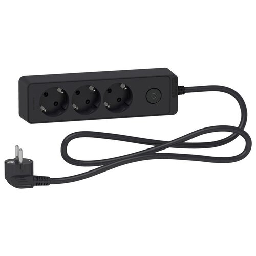 Удлинитель 3 розетки 2КЗ кабель 15м черный 1982₽