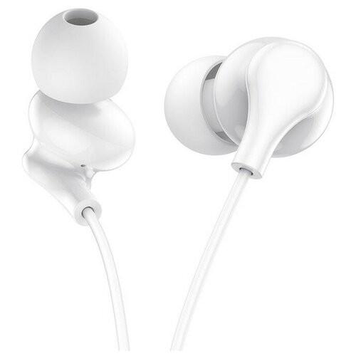 Наушники Borofone BM59 Collar вакуумные микрофон Jack 35 мм кабель 12 м белые 564₽