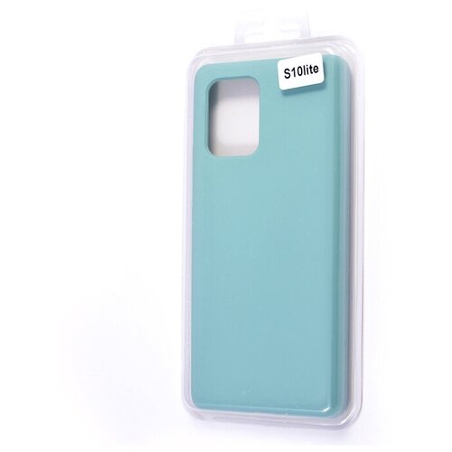 фото Чехол- накладка для samsung g770 s10 lite silicone case nl закрытый бирюзовый (2)