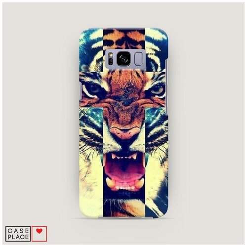 фото Чехол пластиковый samsung galaxy s8 тигр-крест case place