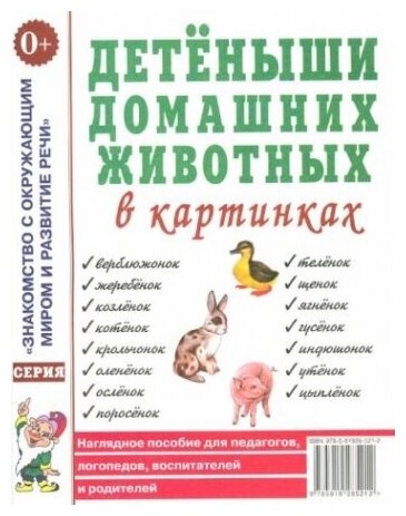 Детеныши домашних животных в картинках. Наглядное пособие для педагогов, воспитателей и родителей