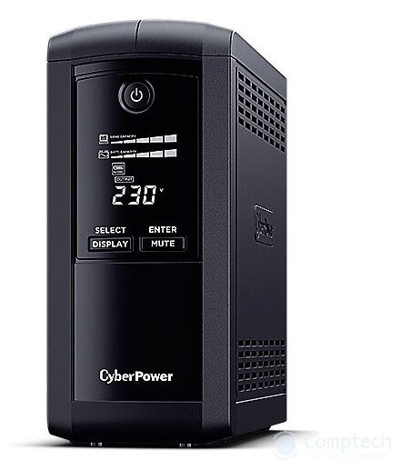 фото UPS CyberPower VP1000EILCD {1000VA 550W USB RS-232 RJ11 45 (6 IEC С13)}