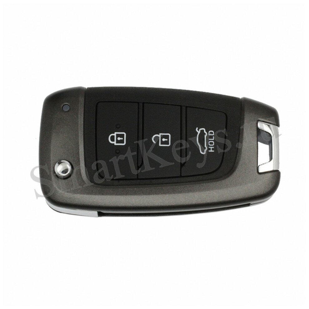 Ключ Hyundai Солярис выкидной три кнопки европейский 433Мгц с чипом 6F-60