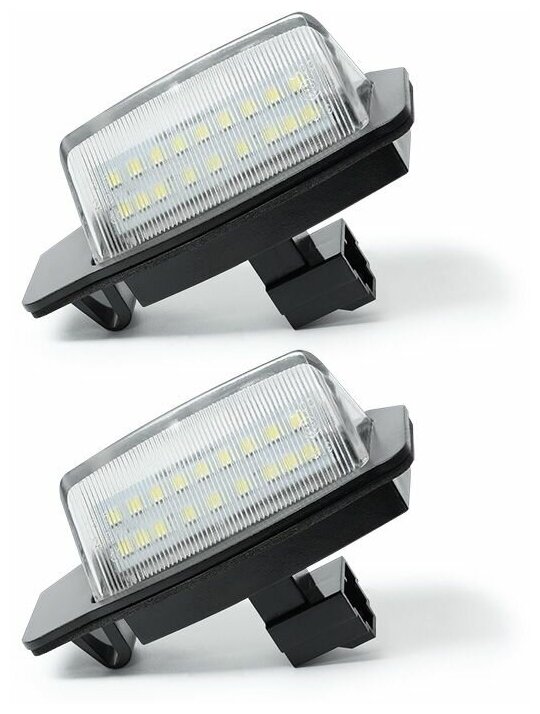 Светодиодная LED подсветка номера Mitsubishi Lancer Outlander 2шт OEM 8341A009