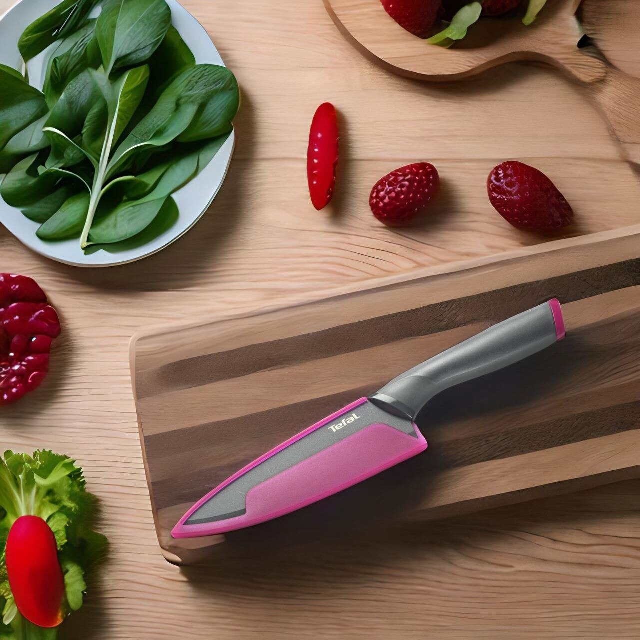 "Нож кухонный Tefal Fresh Kitchen K1220205, 20 см" - фотография № 11
