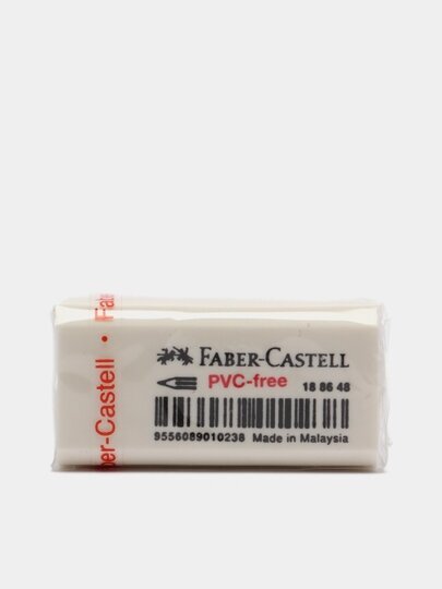 Ластик Faber-Castell "PVC-free" 7086, 31 х 16 х 11, белый