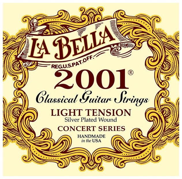 Струны для классической гитары LA BELLA 2001L