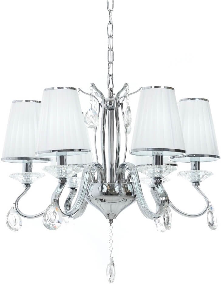 Хрустальная подвесная люстра lumina deco finezzia ldp 9267-6 chr