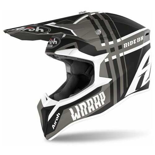 фото Airoh шлем кросс wraap broken anthracite matt airoh helmet