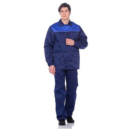 фото Костюм куртка/брюки летний, р.44-46, рост 170-176, т-синий с васильковым ял-02-68 113-90002142 ursus