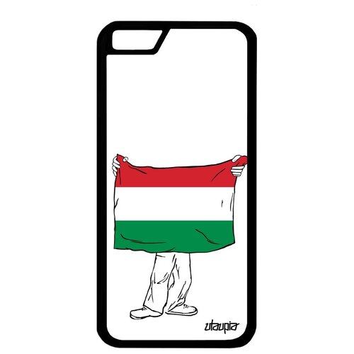 фото Защитный чехол для телефона // apple iphone 6 // "флаг германии с руками" патриот дизайн, utaupia, белый