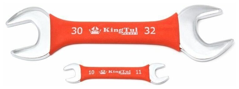 KingTul kraft Ключ рожковый 10х11мм в прорезиненной оплетке KingTul kraft KT-101011k(321011)