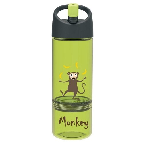 фото Детская бутылка 2в1 carl oscar monkey лайм