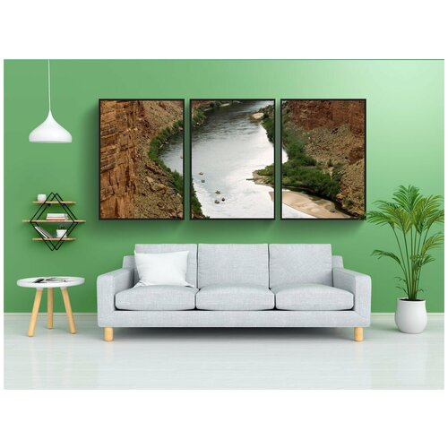 фото Набор модулных постеров для интерьера "река колорадо, аризона, пейзаж" 60x90 см. в тубусе, без рамки lotsprints