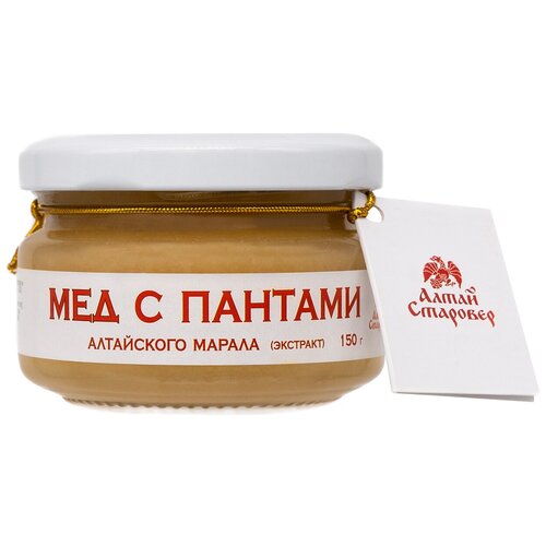 Алтай-Старовер Мёд с пантами Алтайского марала экстракт евро, 150 г