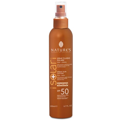 Солнцезащитный спрей iSolari Nature's SPF 50, 200мл