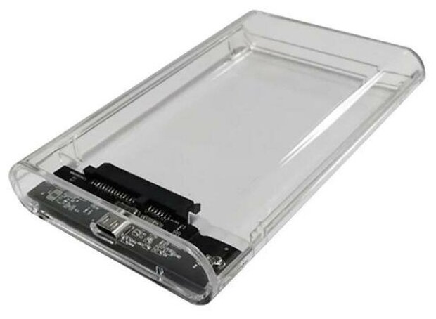 Внешний корпус для HDD/SSD AgeStar 3UB2P6C SATA III пластик прозрачный 2.5