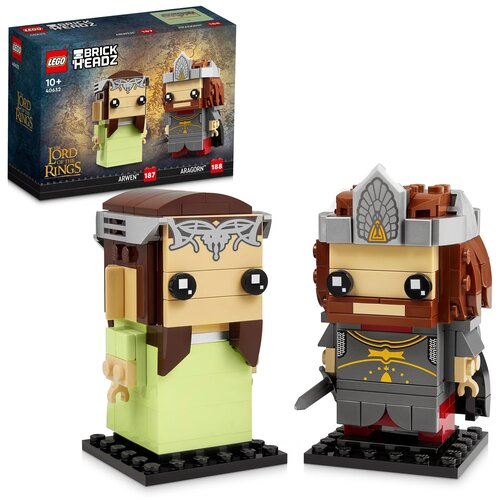 Конструктор LEGO BrickHeadz 40632 Арвен и Арагорн конструктор lego brickheadz aragorn