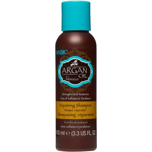 Hask шампунь для волос Argan Oil Repairing Strengthens & Restores восстанавливающий с аргановым маслом, 100 мл hask шампунь для волос argan oil repairing strengthens