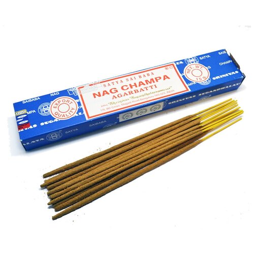 Ароматические палочки благовония Satya Сатья Наг Чампа Nag Champa, 15 гр