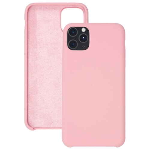 фото Чехол силиконовый для apple iphone 11 pro max розовый матовый full cover