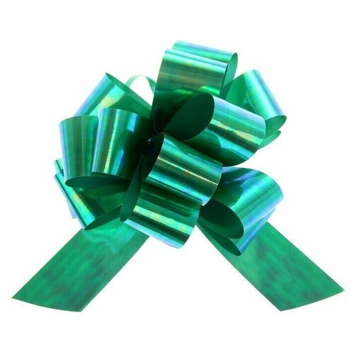 Бант-шар № 3, перламутровый, цвет зелёный, 30 шт.