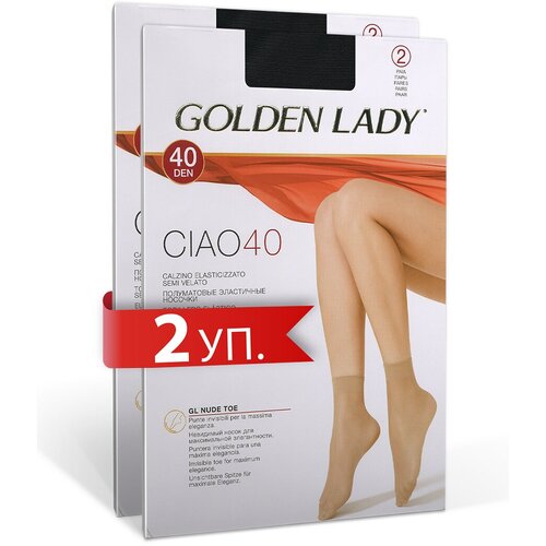 фото Женские носки golden lady средние, 40 den, размер 0 (one size) , черный