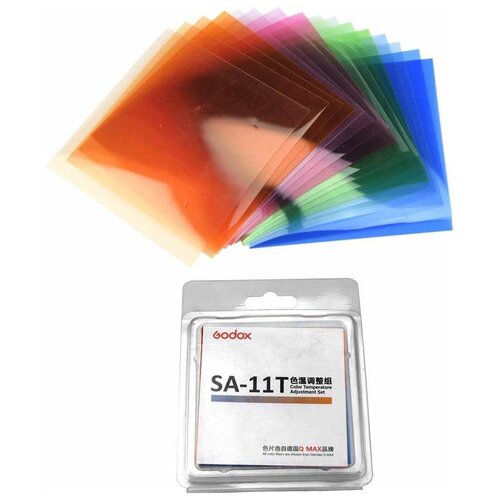 набор цветных фильтров godox sa 11c для s30 Цветные гели Godox SA-11T для S30, набор