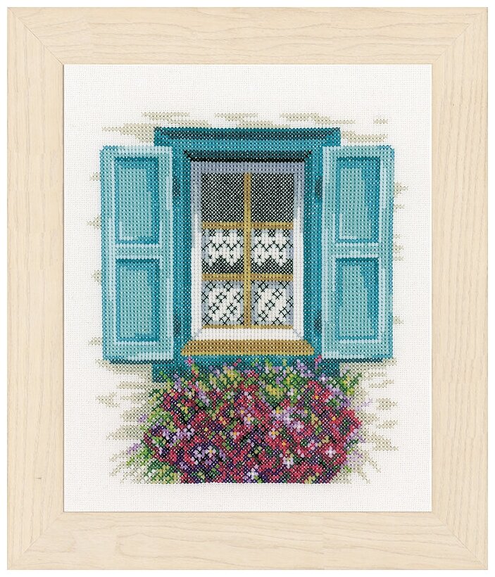 Набор для вышивания Window with shutters LANARTE 18 х 21 см LANARTE PN-0167123