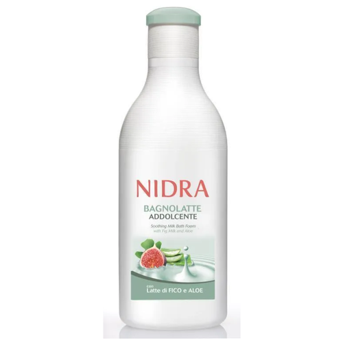 Nidra Пена-молочко для ванны смягчающее молоко, инжир, алоэ 750 мл пена молочко для ванны смягчающее молоко инжир алоэ nidra milk bath foam with fig milk and aloe 750 мл