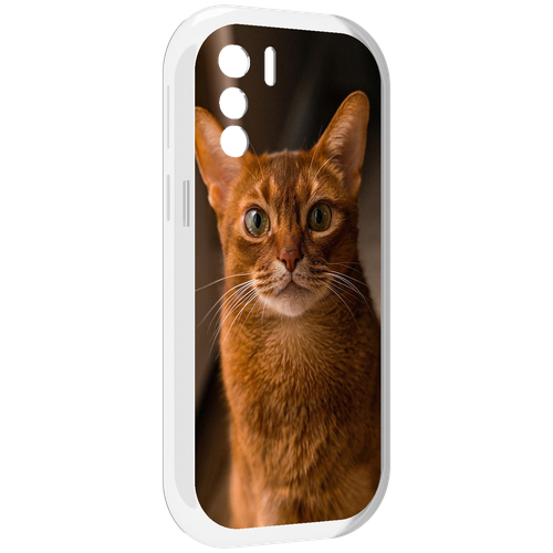 Чехол MyPads порода кошки абисинская для UleFone Note 13P задняя-панель-накладка-бампер