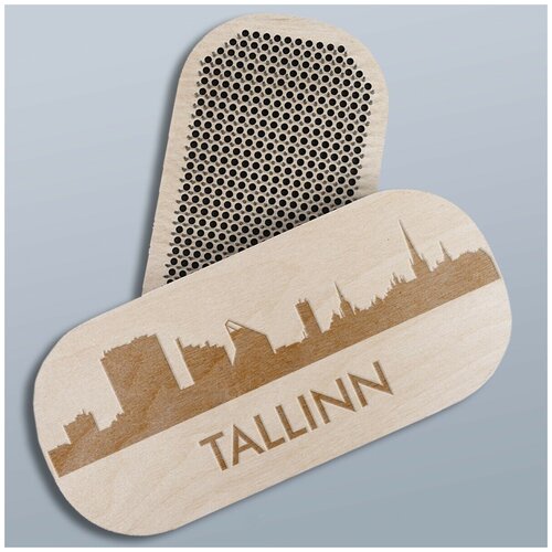 фото Доска садху со статичными гвоздями для йоги овал города таллин - 1957 woodart